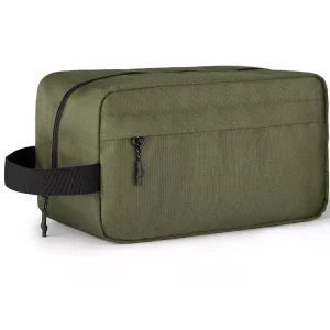 Green oxford large capacity travel cosmetic bag